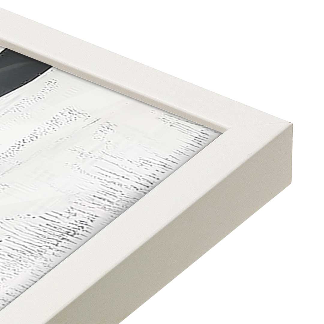 [Color:Opaque White], Picture of art in a Opaque White frame at an angle