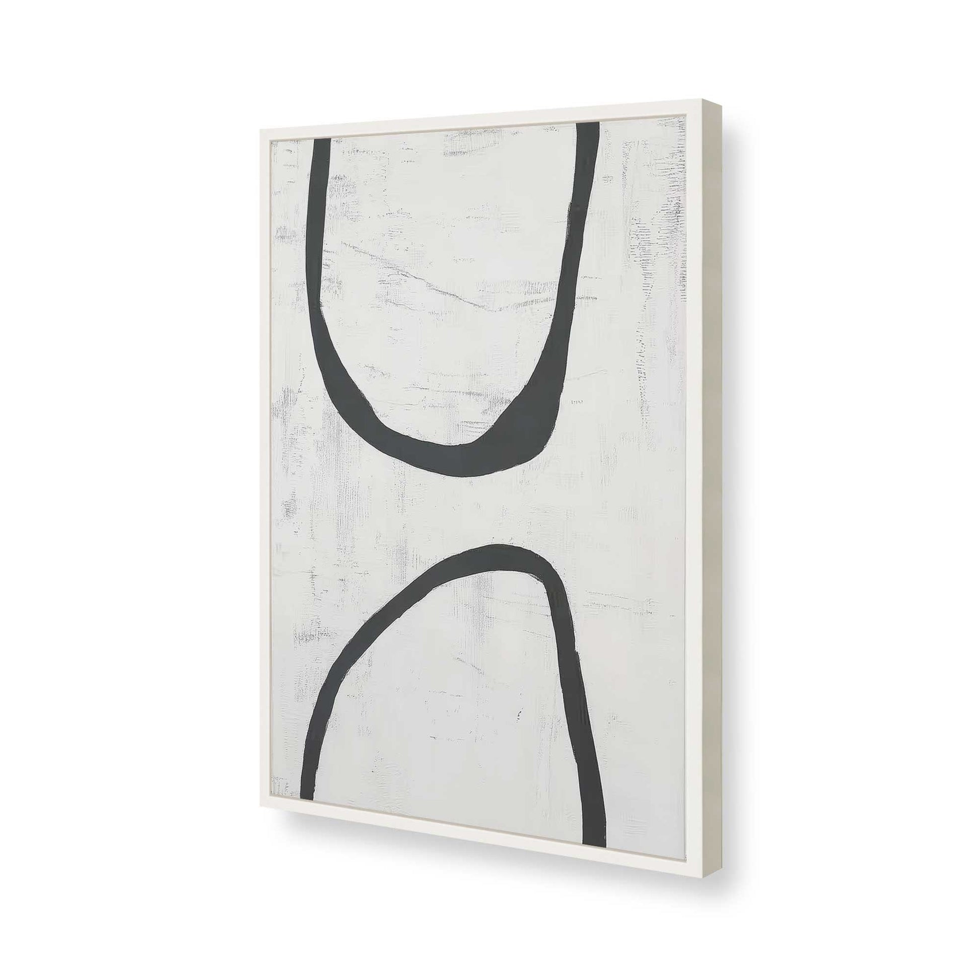 [Color:Opaque White], Picture of art in a Opaque White frame of the corner