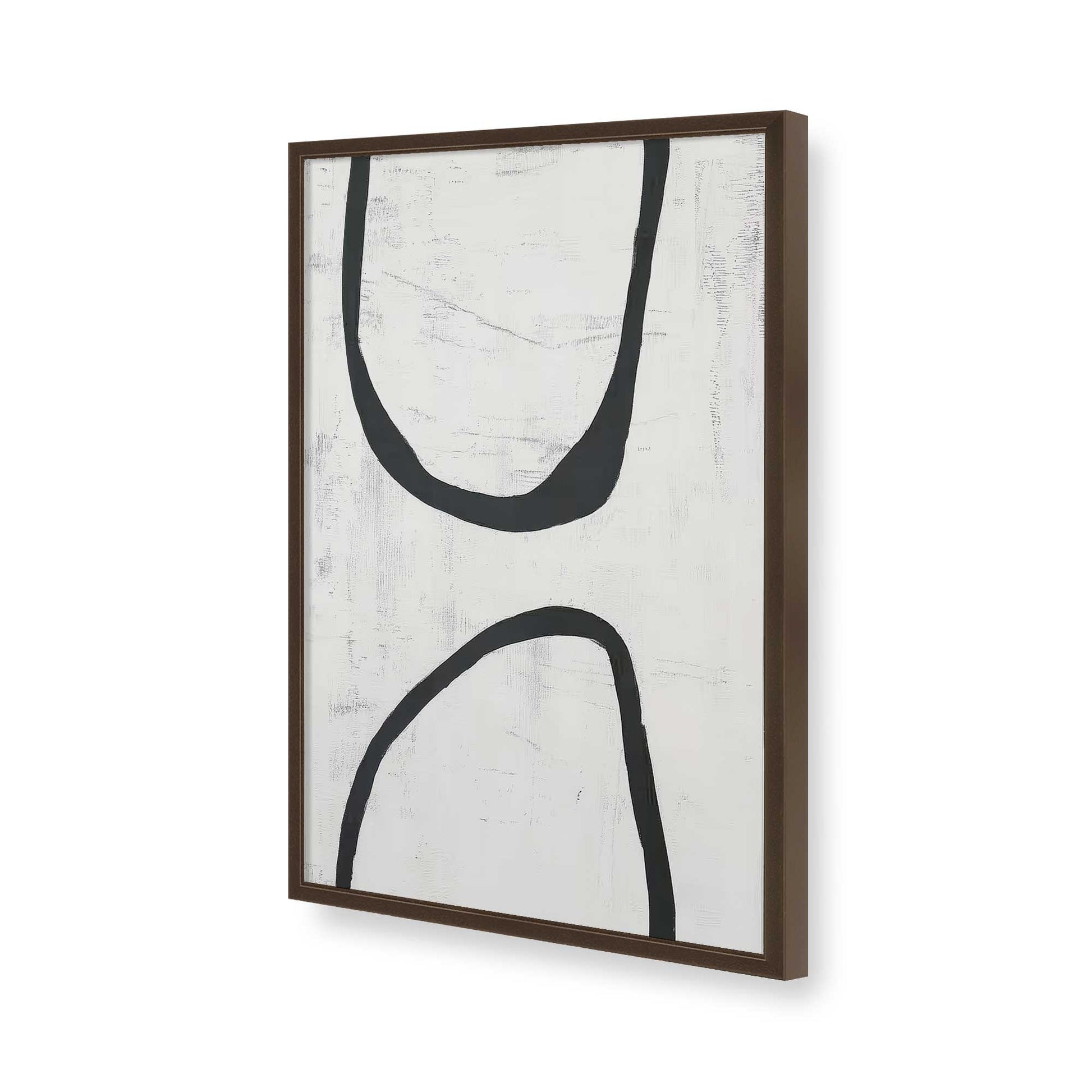 [Color:Brown], Picture of art in a Brown frame of the corner