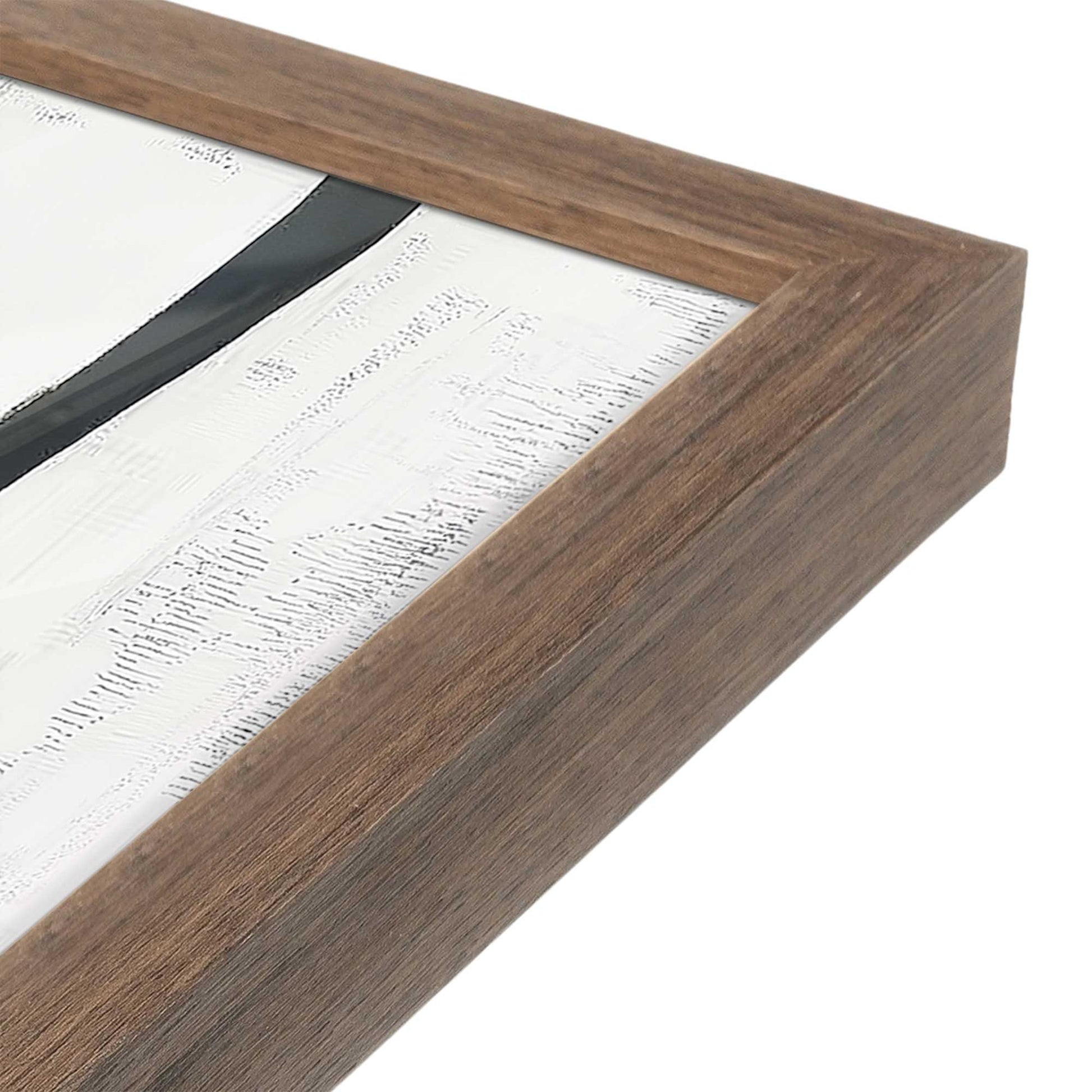 [Color:Walnut], Picture of art in a Walnut frame at an angle