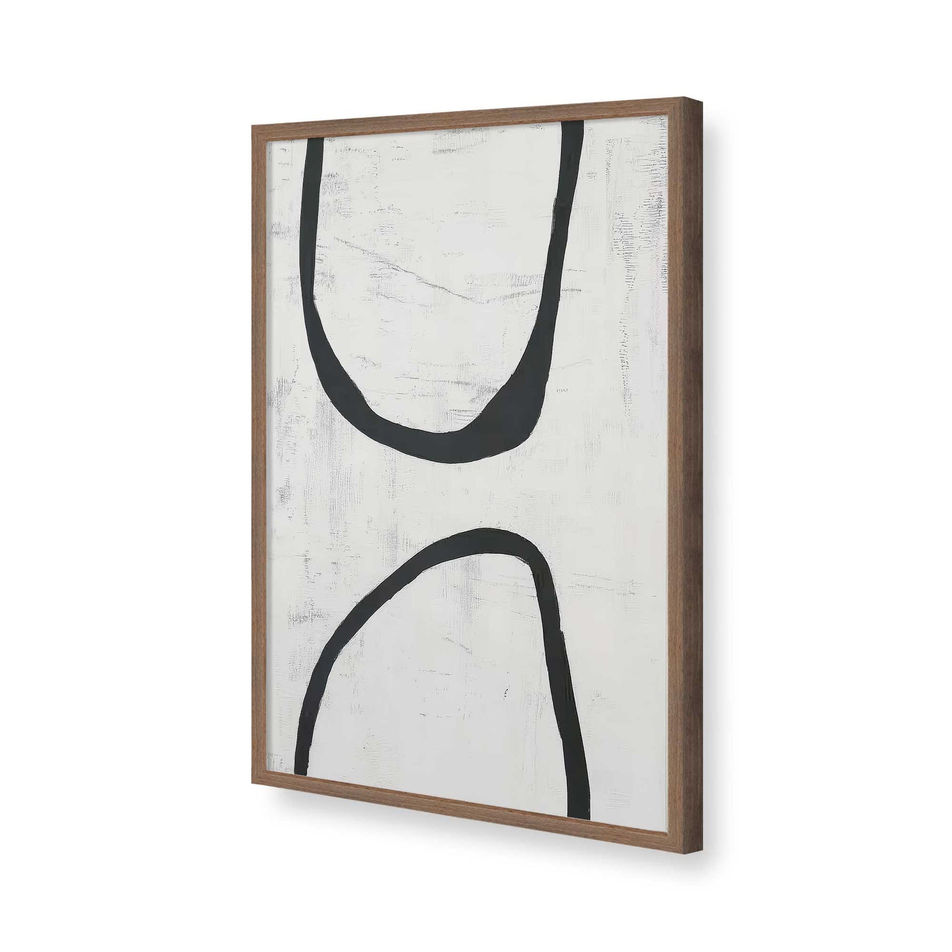 [Color:Walnut], Picture of art in a Walnut frame of the corner