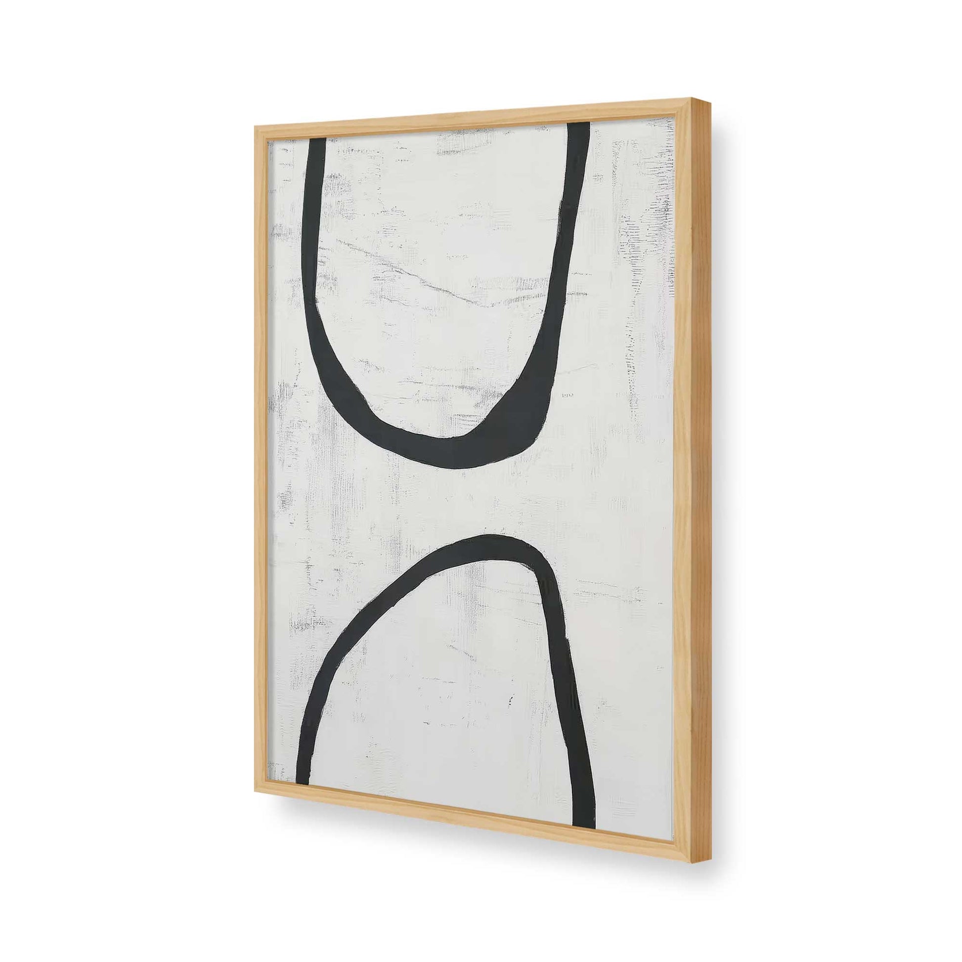 [Color:American Maple], Picture of art in a American Maple frame of the corner