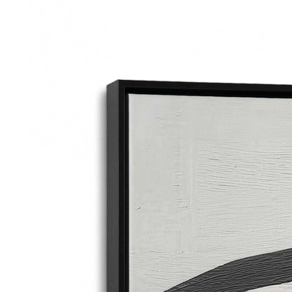 [Color:Satin Black], Picture of art in a Satin Black frame at an angle