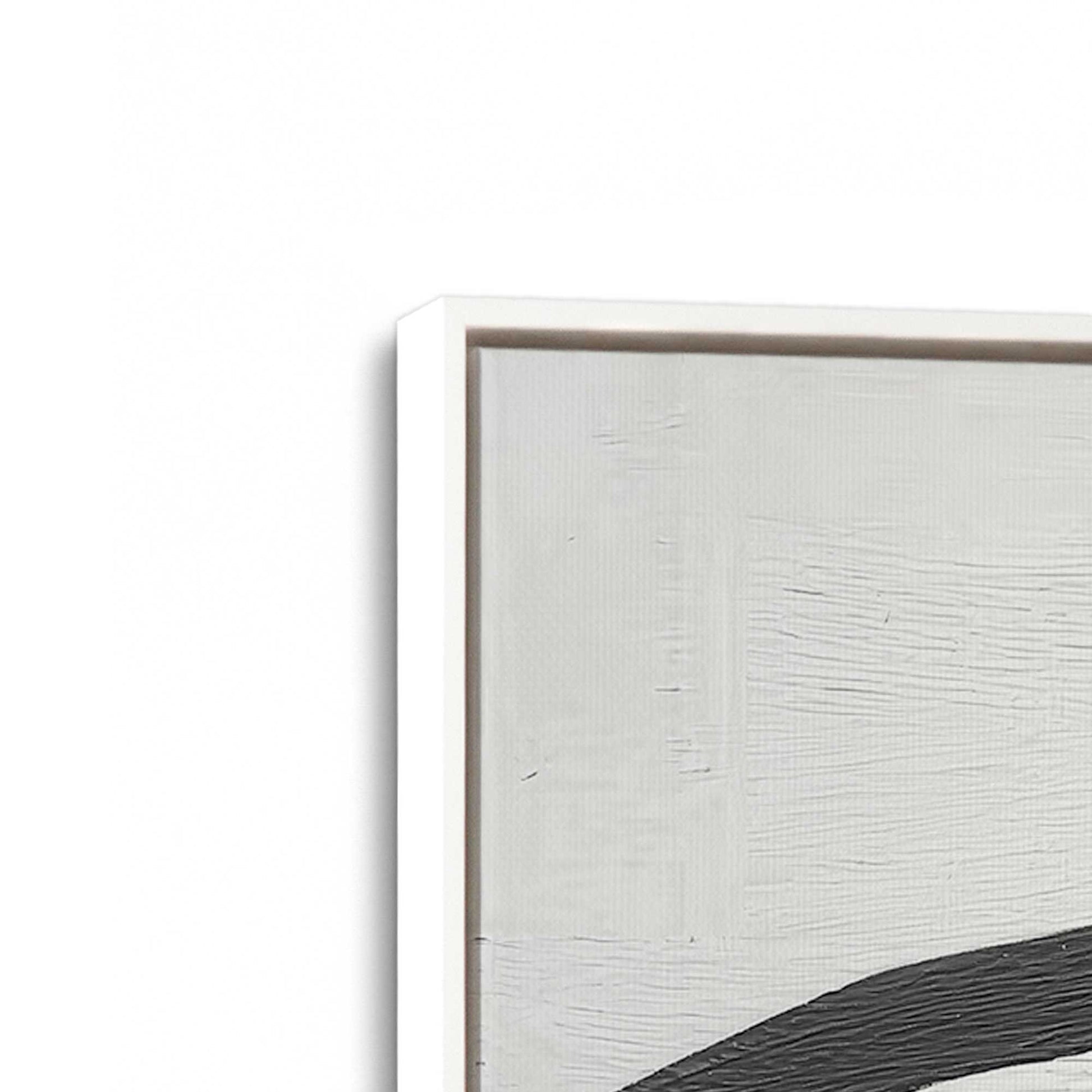 [Color:Opaque White], Picture of art in a White frame at an angle