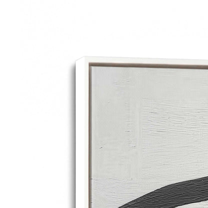 [Color:Opaque White], Picture of art in a White frame at an angle