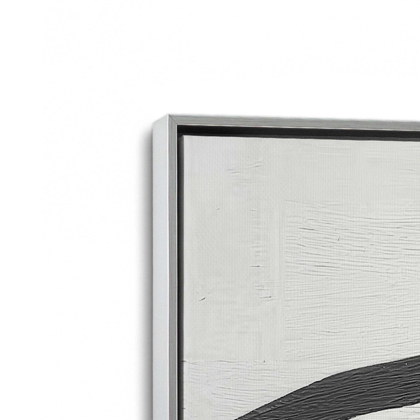 [Color:Polished Chrome], Picture of art in a Polished Chrome frame at an angle