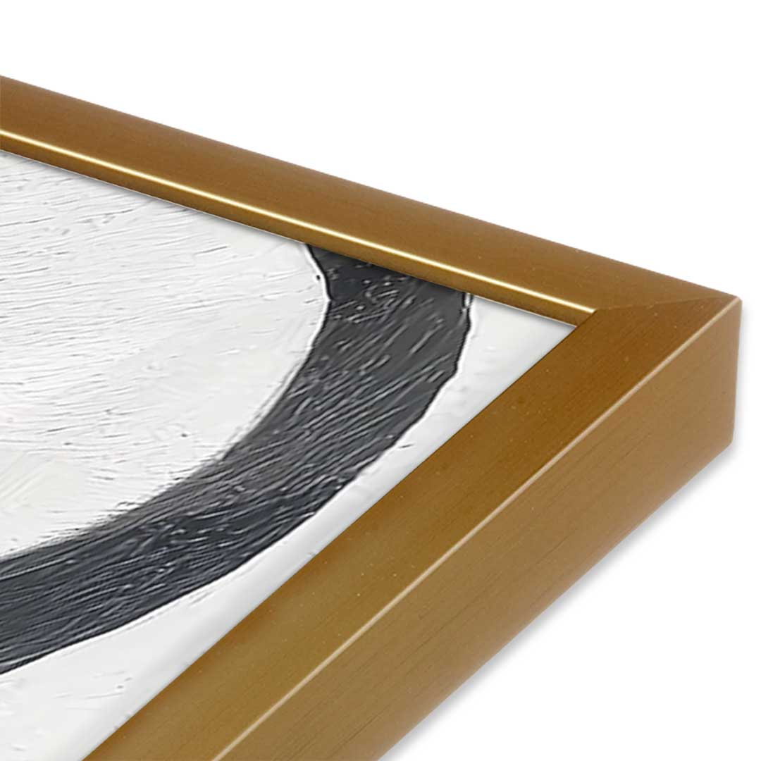 [Color:Polished Gold], Picture of art in a Polished Gold frame at an angle