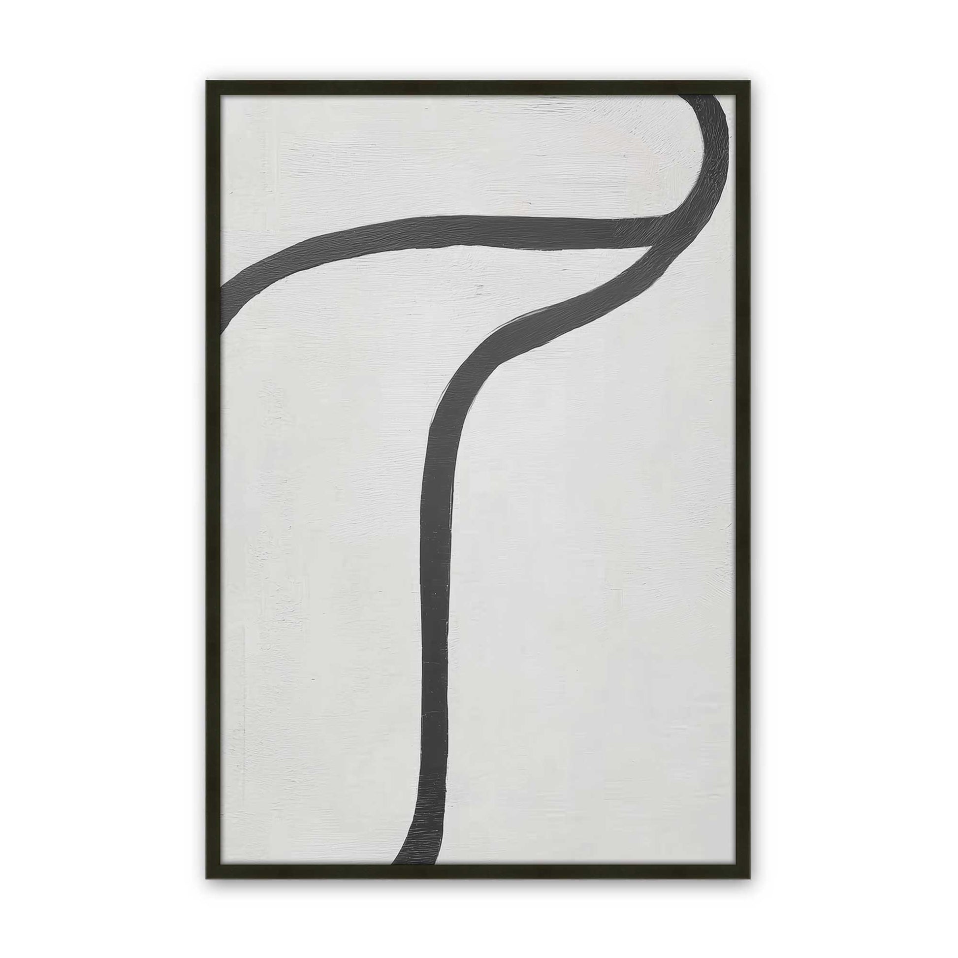 [Color:Satin Black], Picture of art in a Satin Black frame