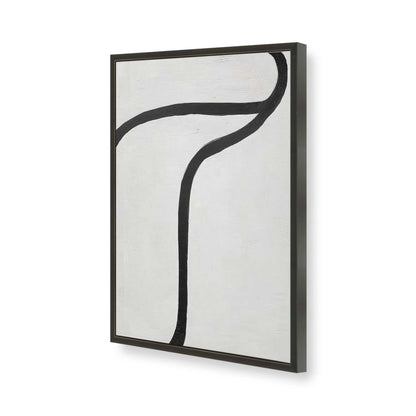 [Color:Satin Black], Picture of art in a Satin Black frame of the corner