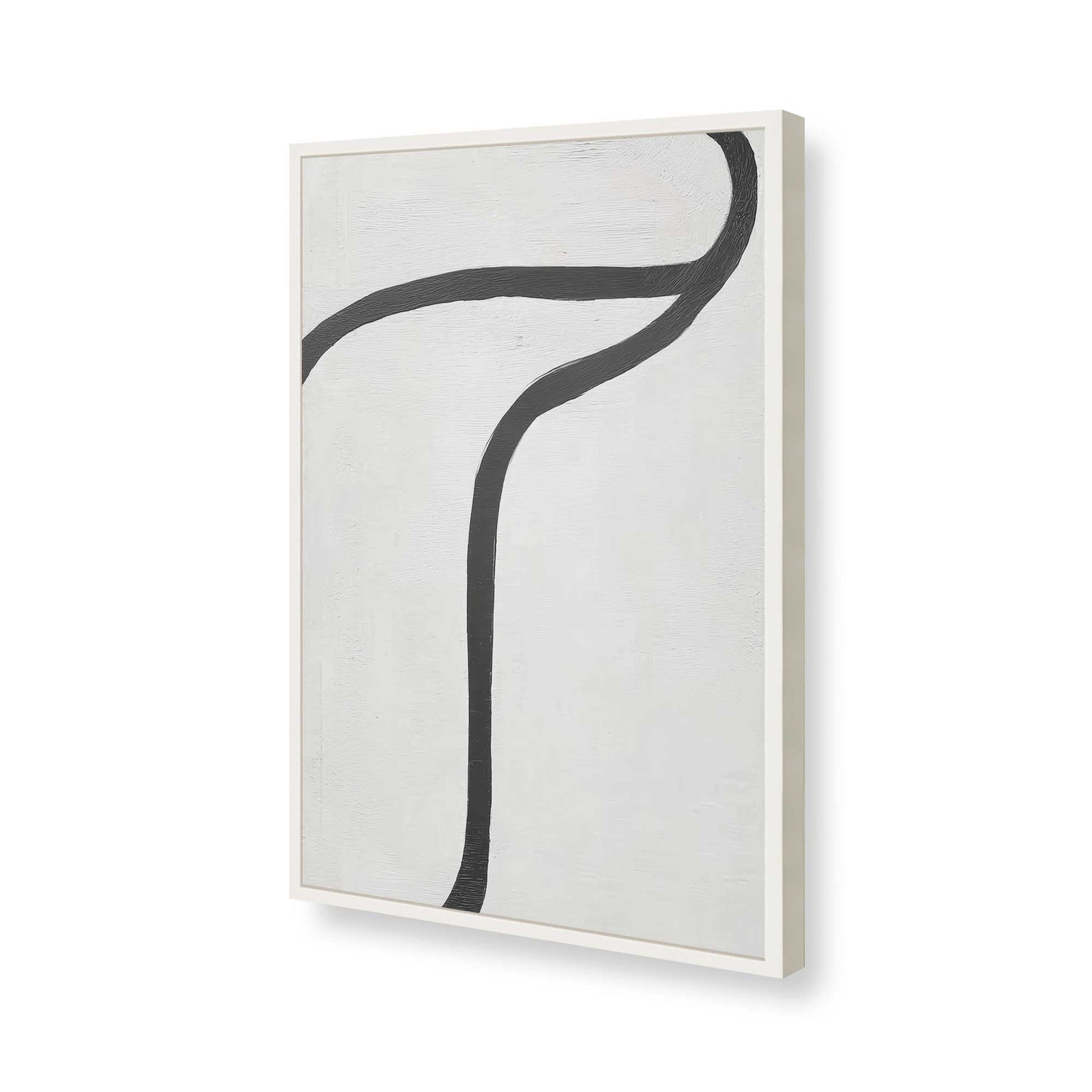 [Color:Opaque White], Picture of art in a Opaque White frame of the corner
