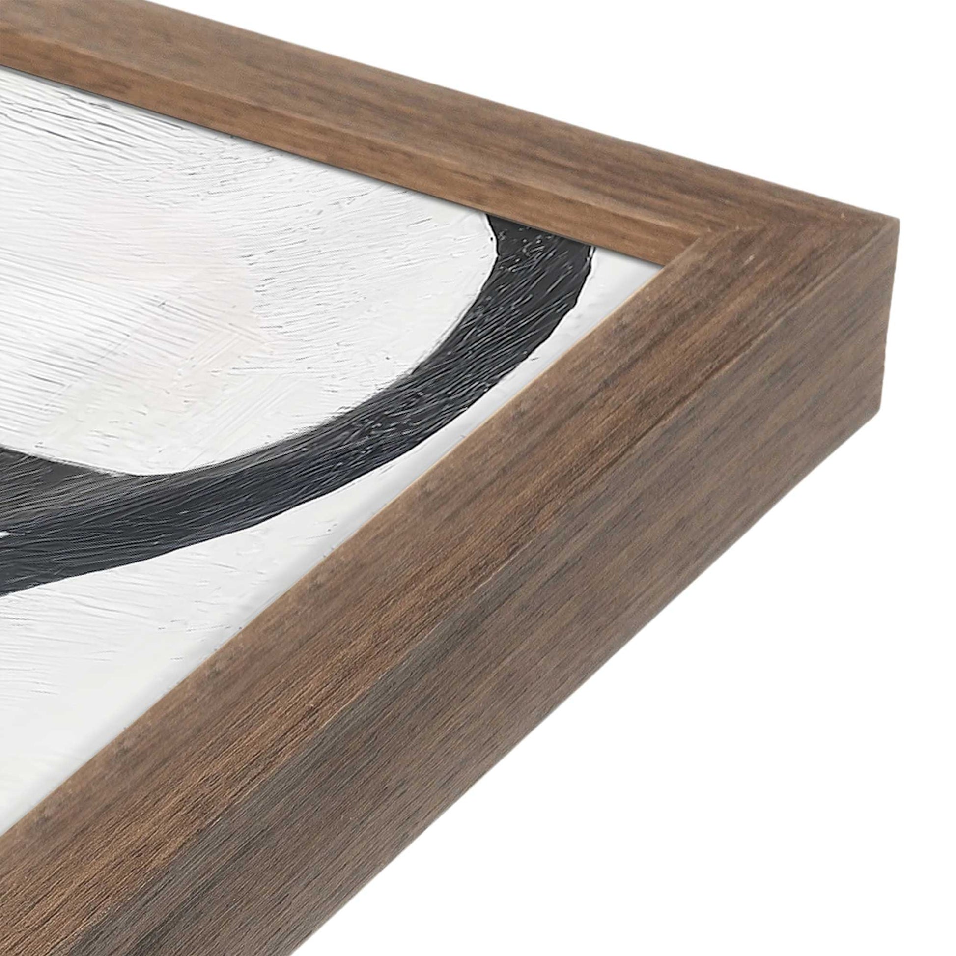 [Color:Walnut], Picture of art in a Walnut frame at an angle
