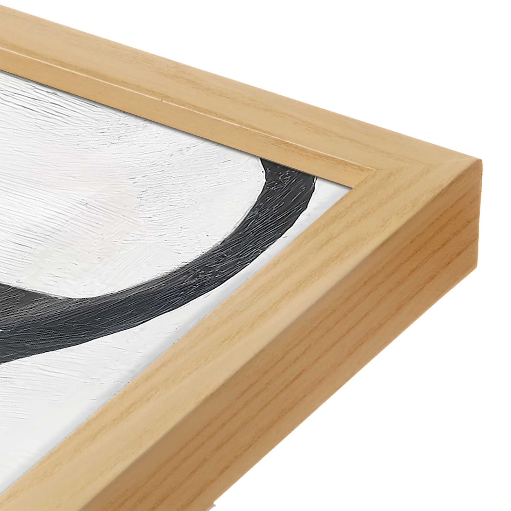 [Color:American Maple], Picture of art in a American Maple frame at an angle