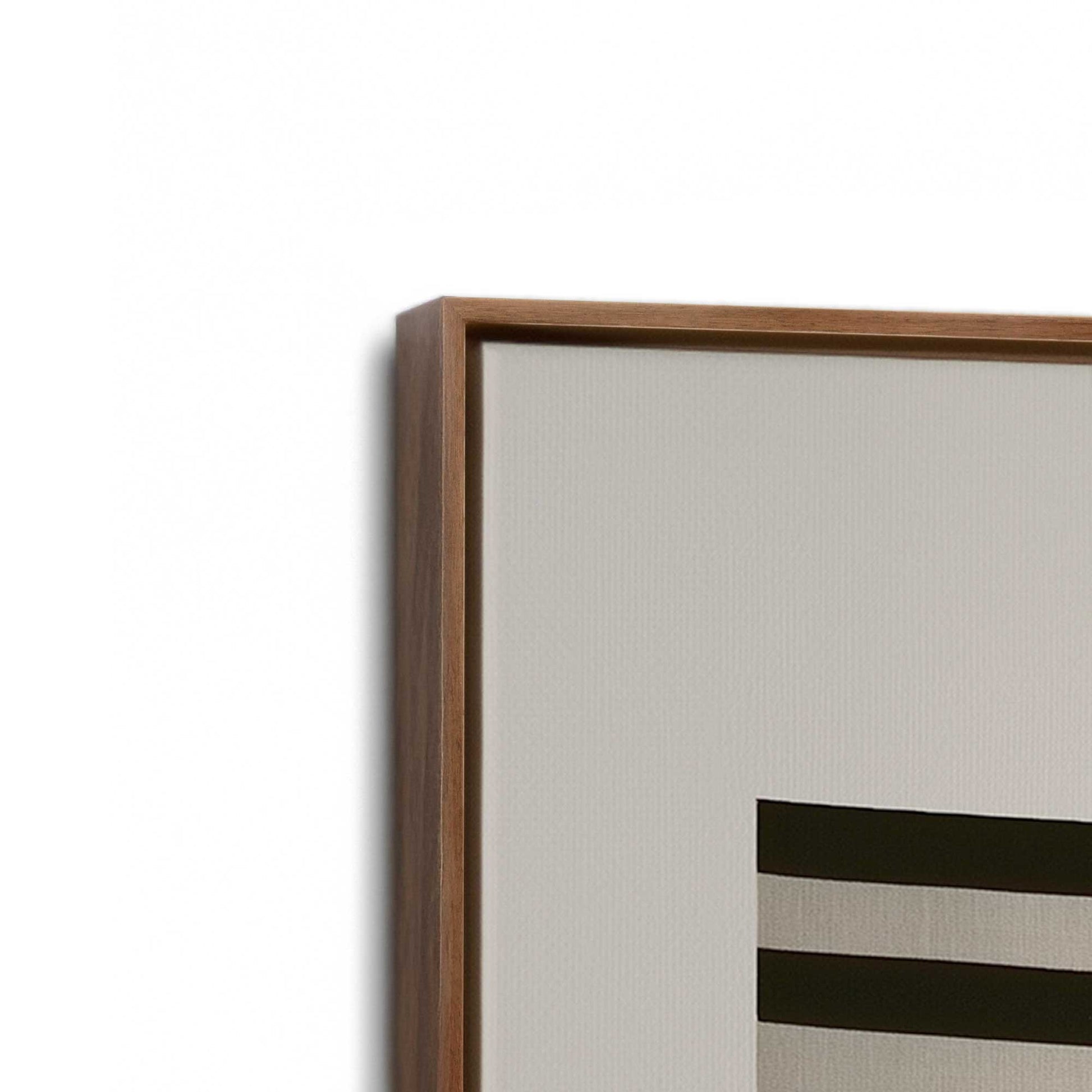 [Color:Walnut], Picture of art in a Walnut frame at an angle