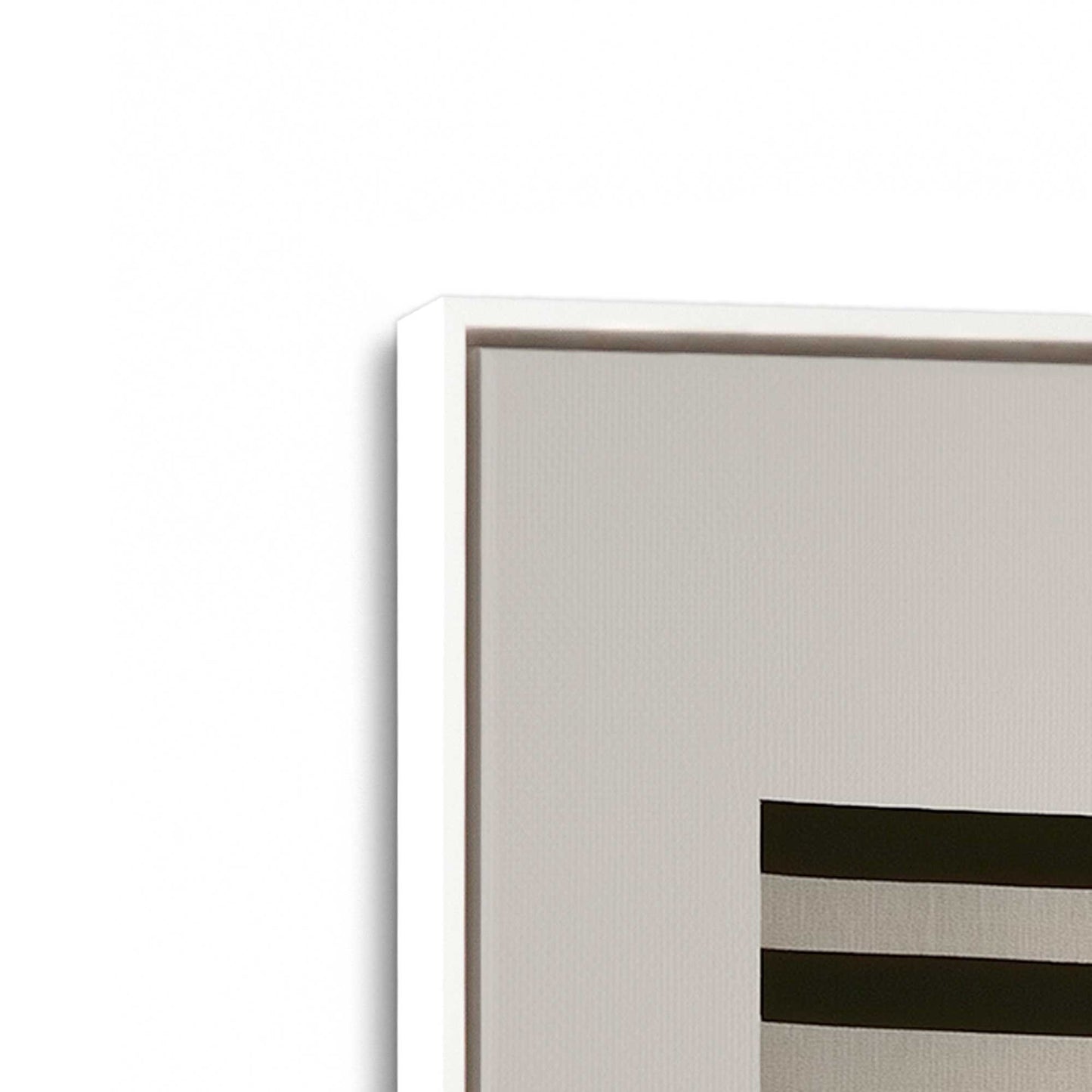 [Color:Opaque White], Picture of art in a White frame at an angle