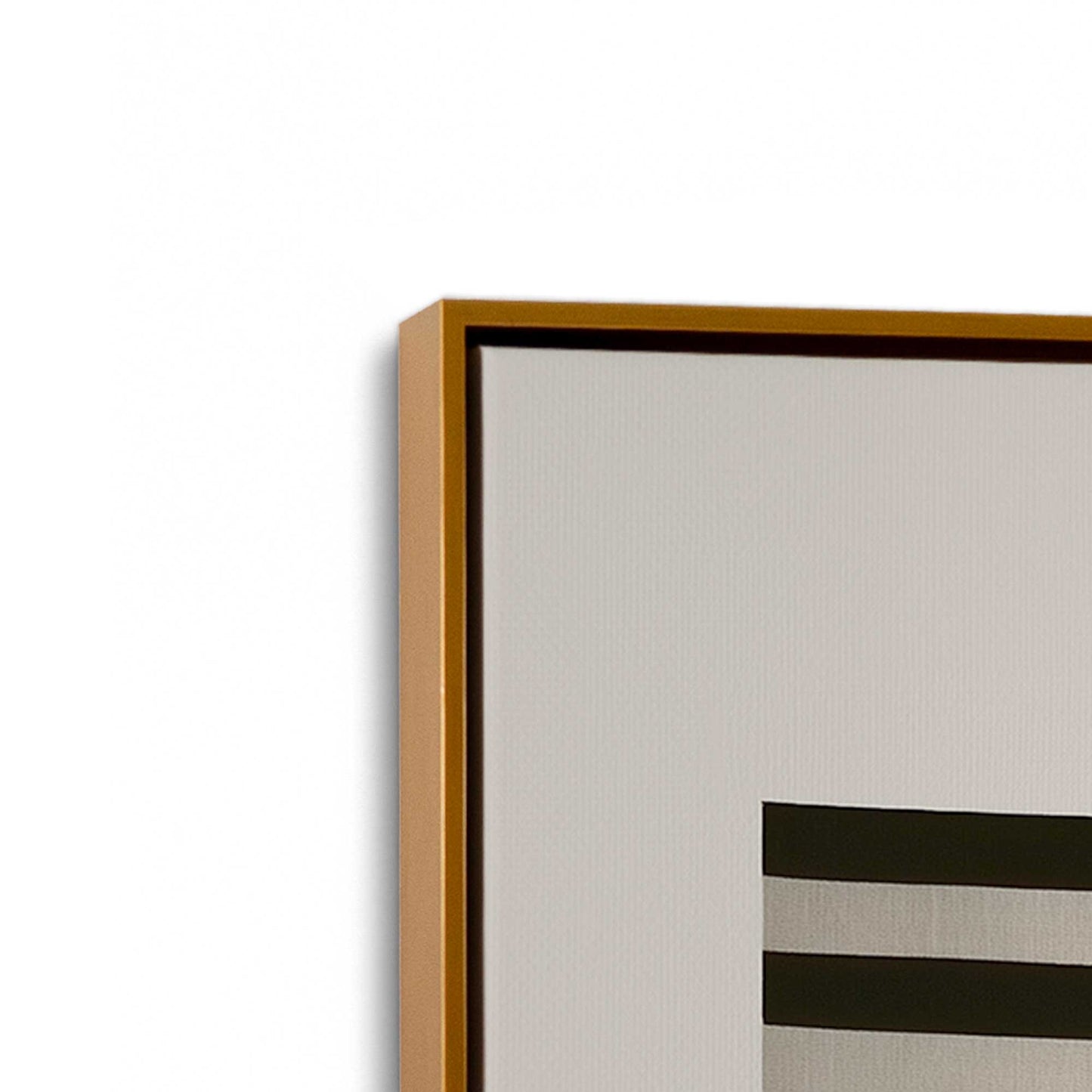 [Color:Polished Gold], Picture of art in a Polished Gold frame at an angle