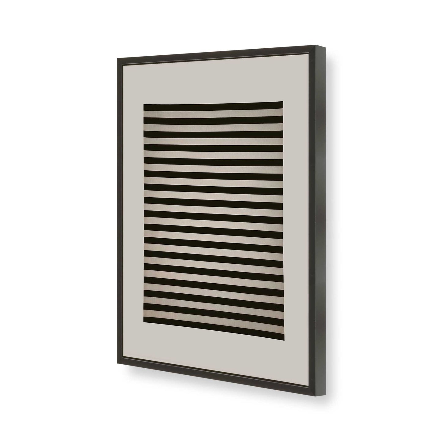[Color:Satin Black], Picture of art in a Satin Black frame of the corner