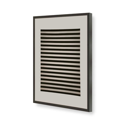 [Color:Satin Black], Picture of art in a Satin Black frame of the corner