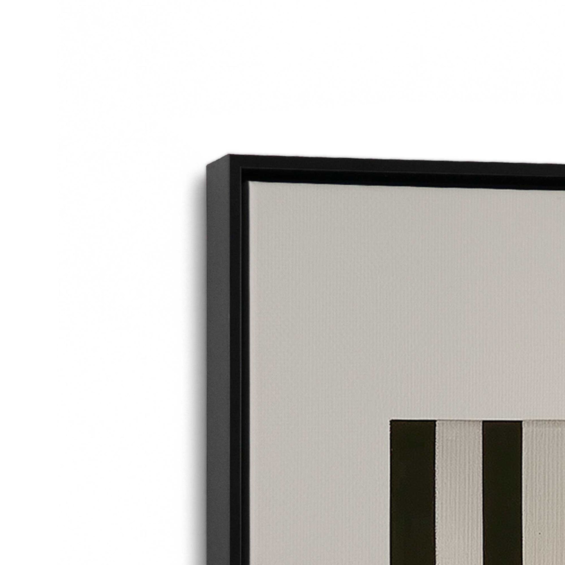 [Color:Satin Black], Picture of art in a Satin Black frame at an angle