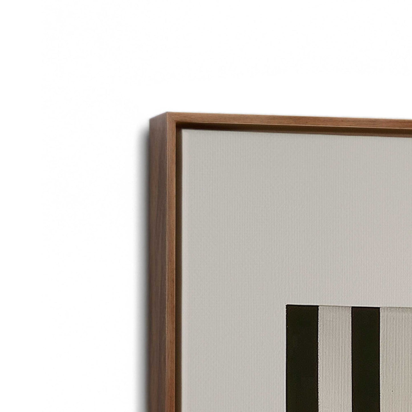[Color:Walnut], Picture of art in a Walnut frame at an angle