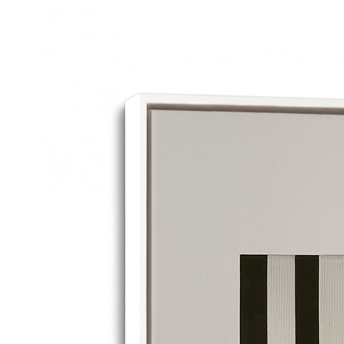 [Color:Opaque White], Picture of art in a White frame at an angle