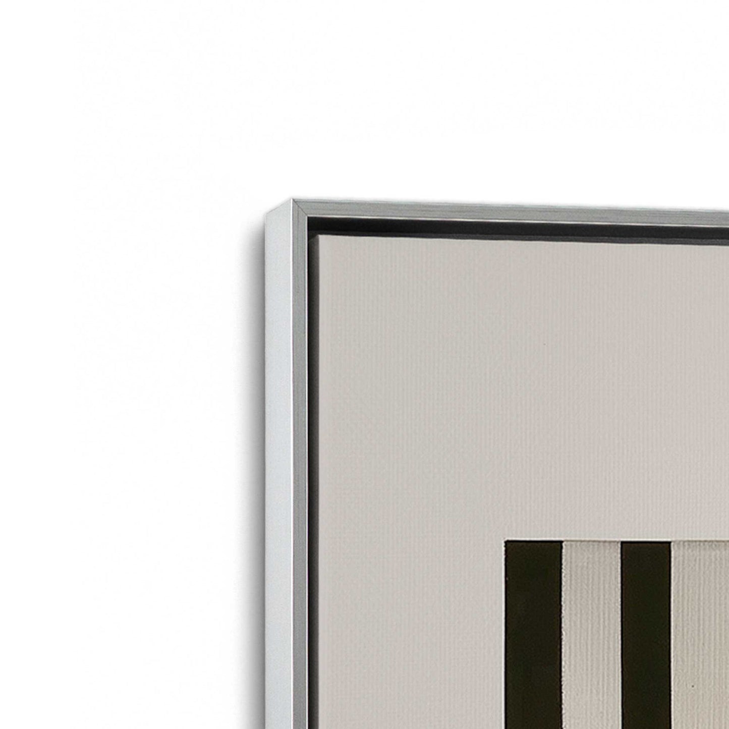 [Color:Polished Chrome], Picture of art in a Polished Chrome frame at an angle