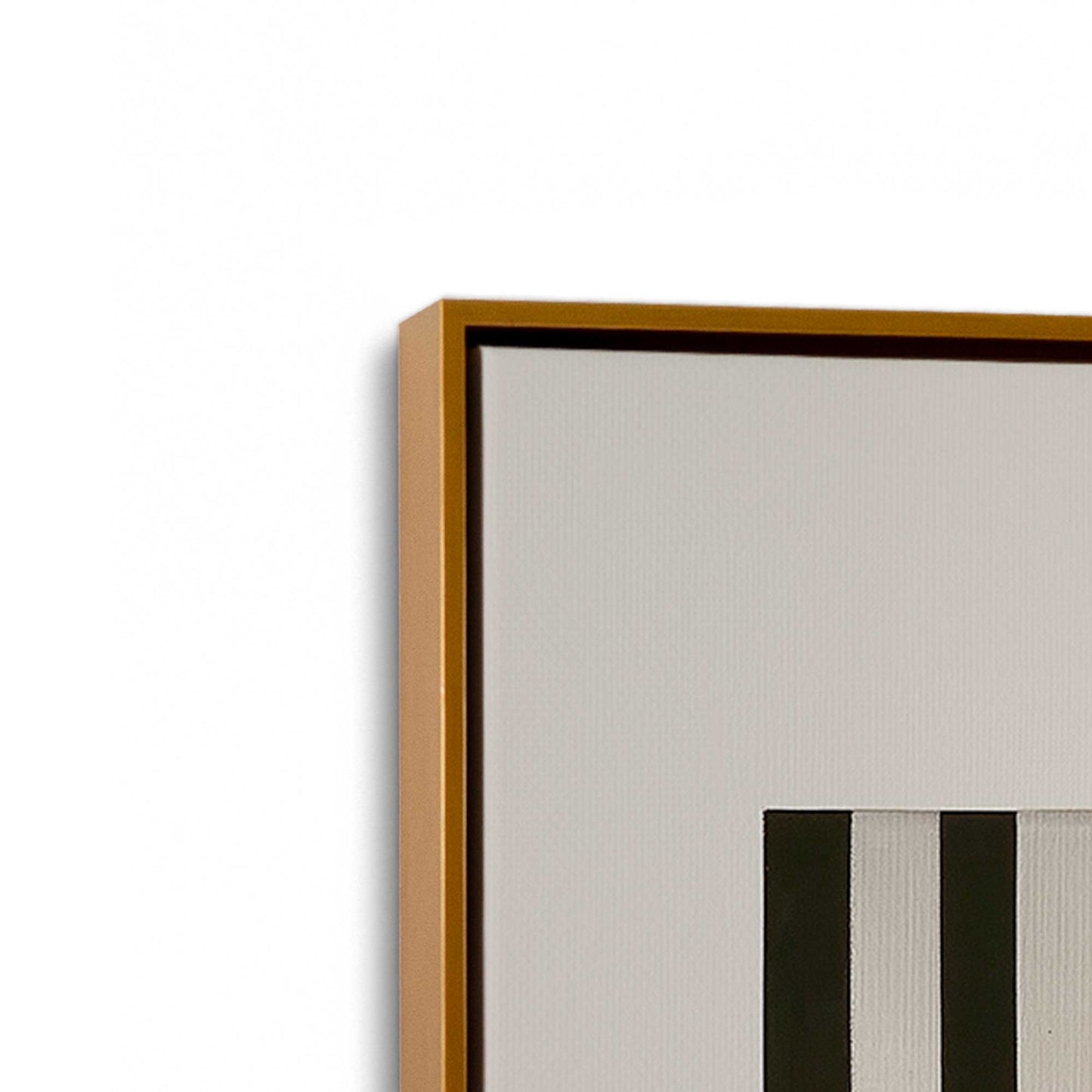 [Color:Polished Gold], Picture of art in a Polished Gold frame at an angle