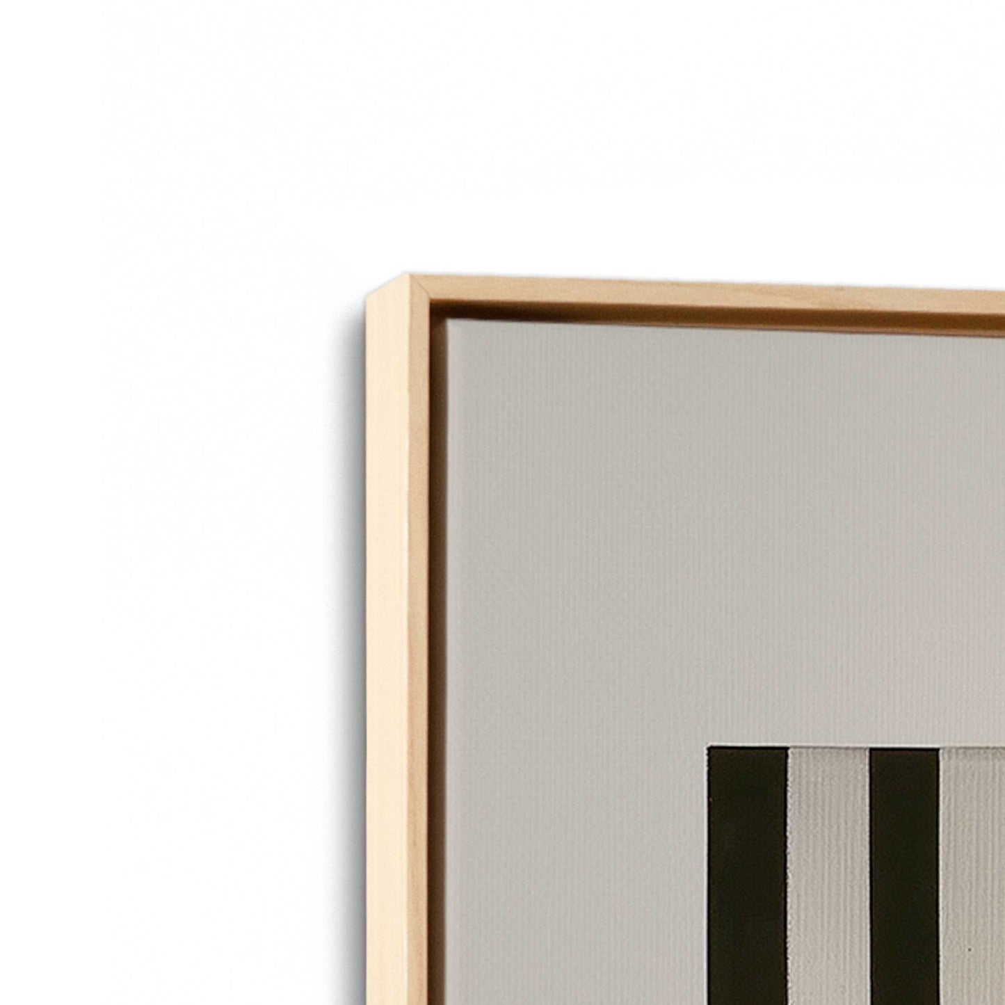 [Color:American Maple], Picture of art in a American Maple frame at an angle
