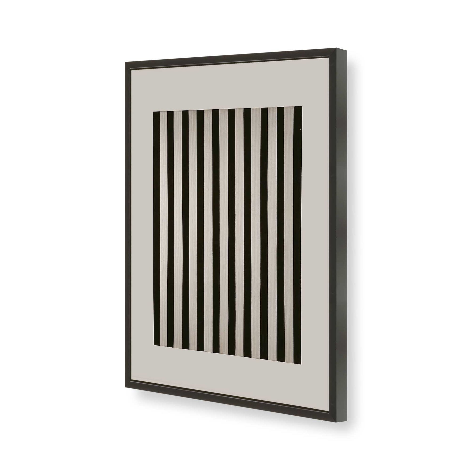 [Color:Satin Black], Picture of art in a Satin Black frame of the corner