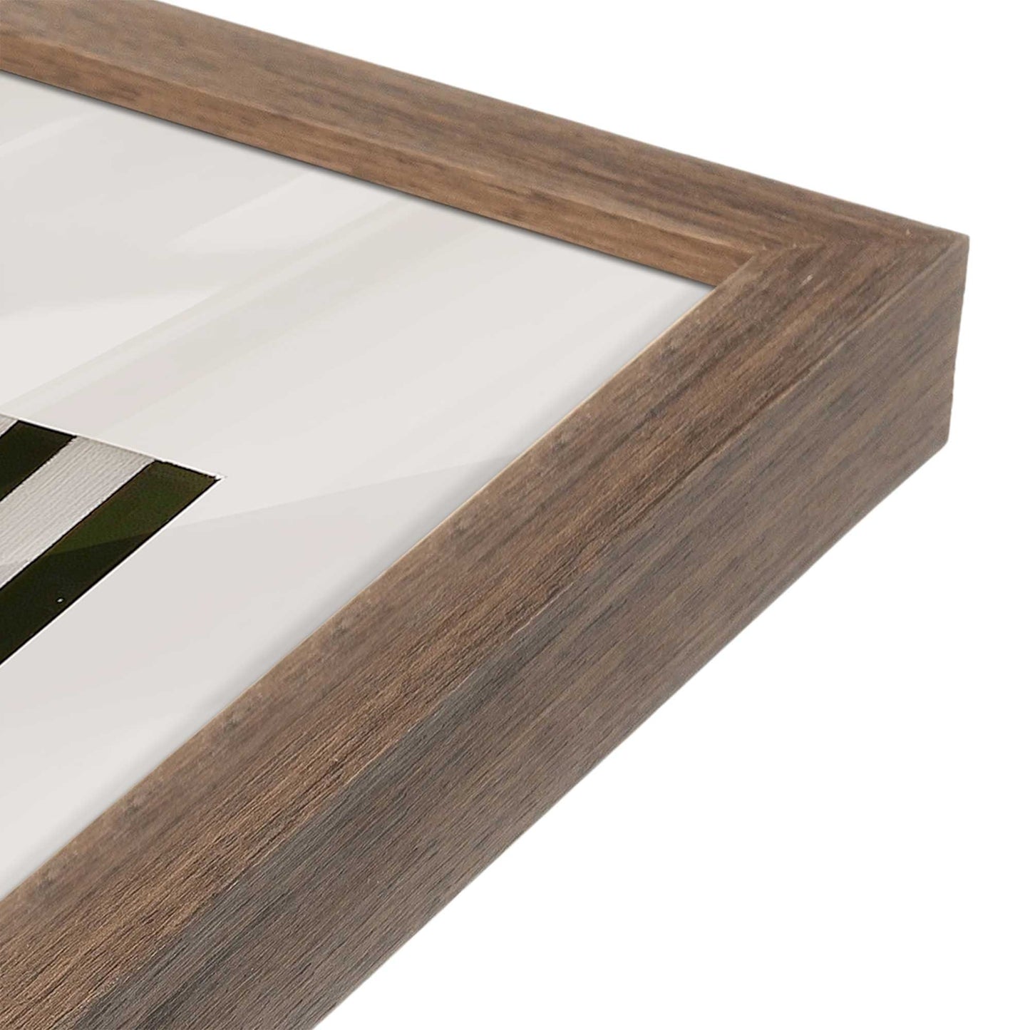 [Color:Walnut], Picture of art in a Walnut frame at an angle