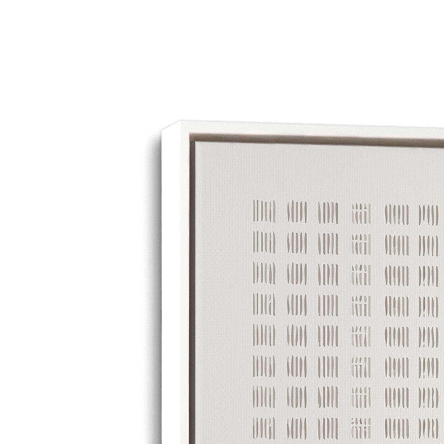 [Color:Opaque White], Picture of art in a White frame at an angle