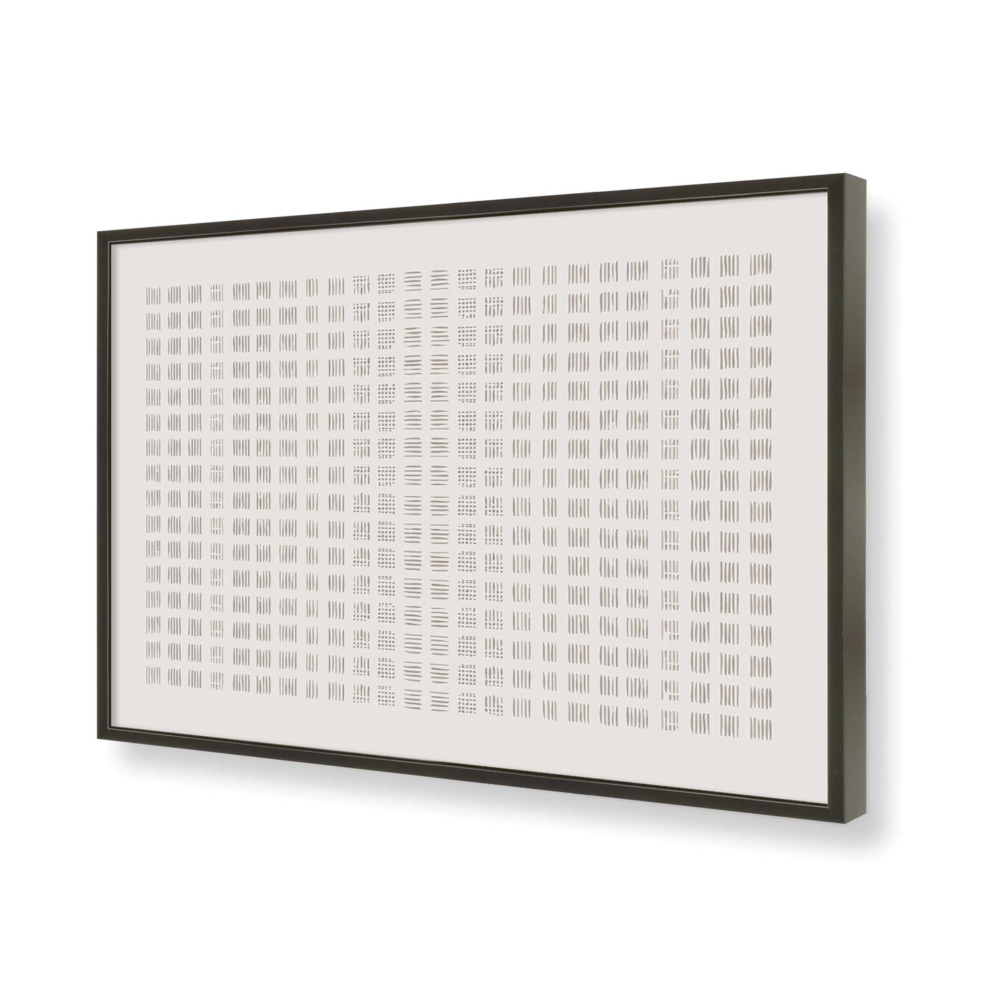 [Color:Satin Black], Picture of art in a Satin Black frame of the corner