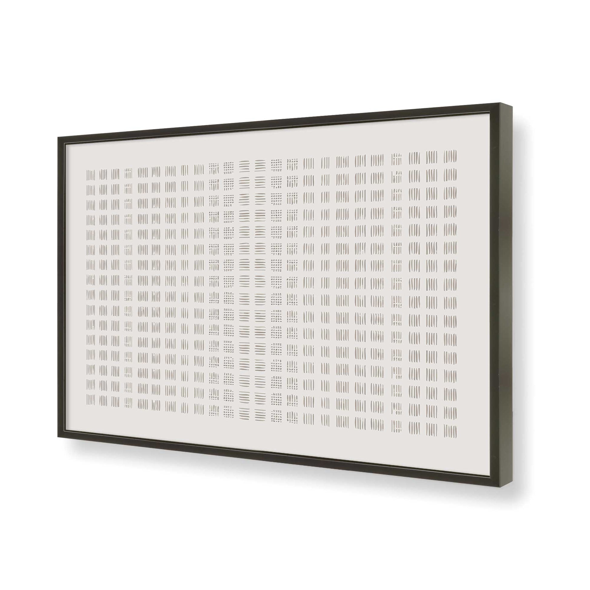 [Color:Satin Black], Picture of art in a Satin Black frame of the corner