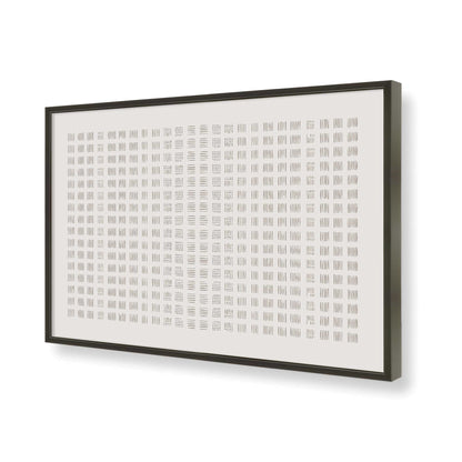 [Color:Satin Black], Picture of art in a Satin Black frame of the corner