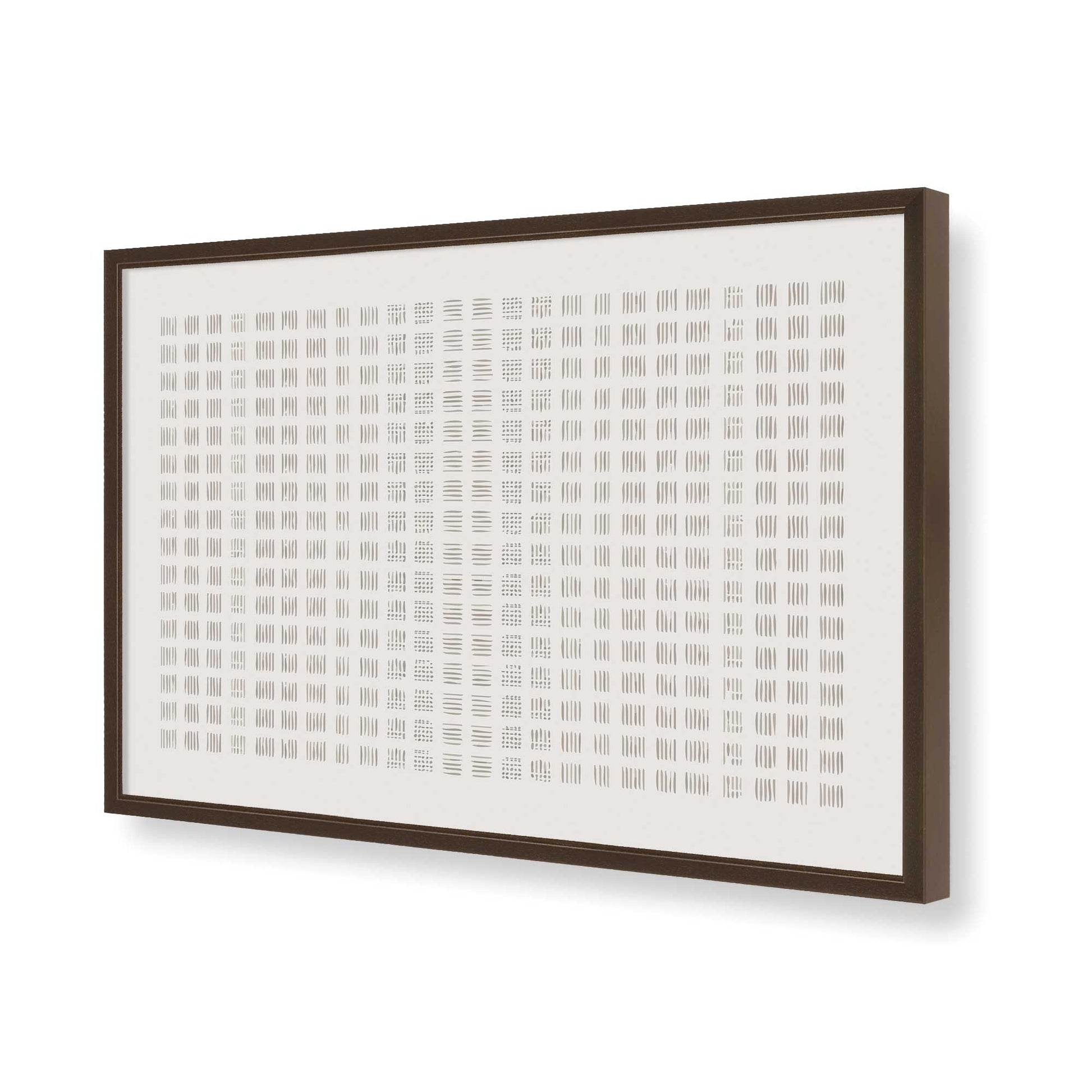 [Color:Brown], Picture of art in a Brown frame of the corner