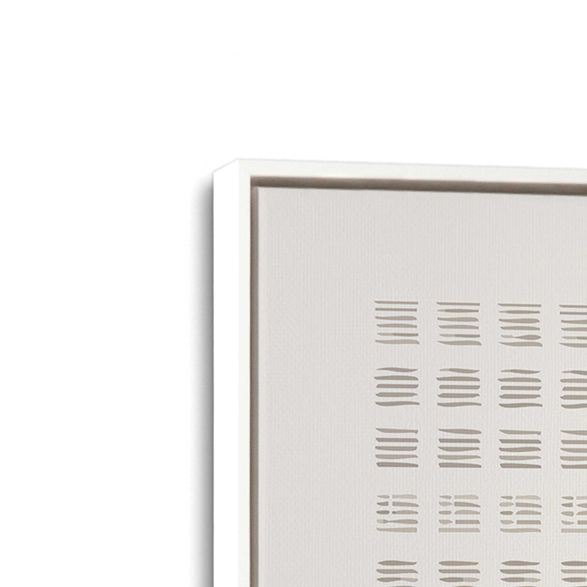 [Color:Opaque White], Picture of art in a White frame at an angle