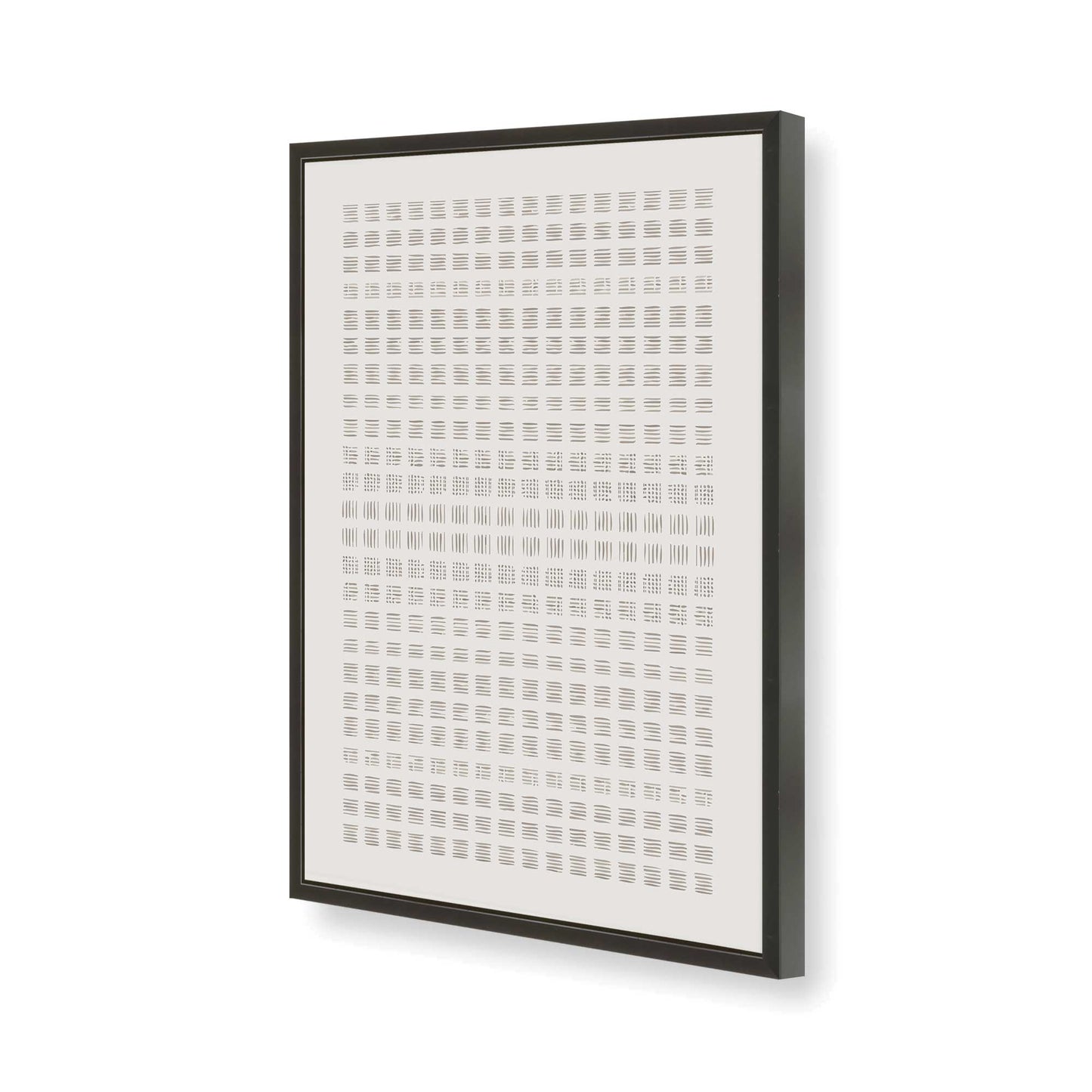 [Color:Satin Black], Picture of art in a Satin Black frame of the corner