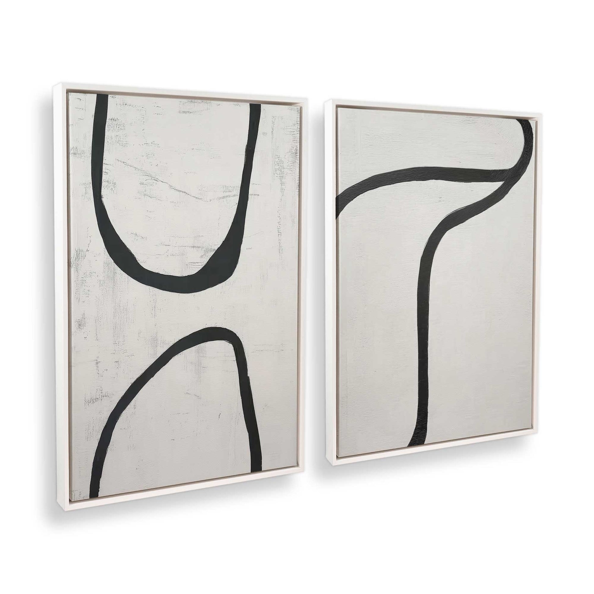 [Color:Opaque White], Picture of art in a White frame at an angle