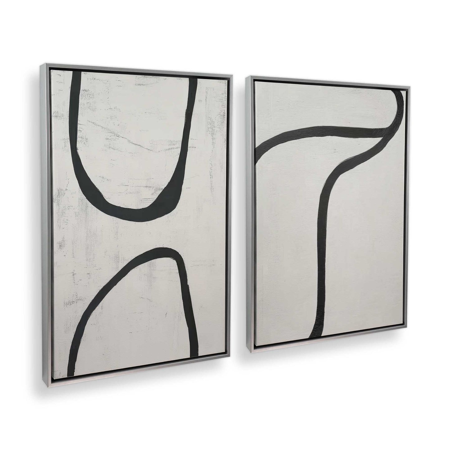 [Color:Polished Chrome], Picture of art in a Polished Chrome frame at an angle