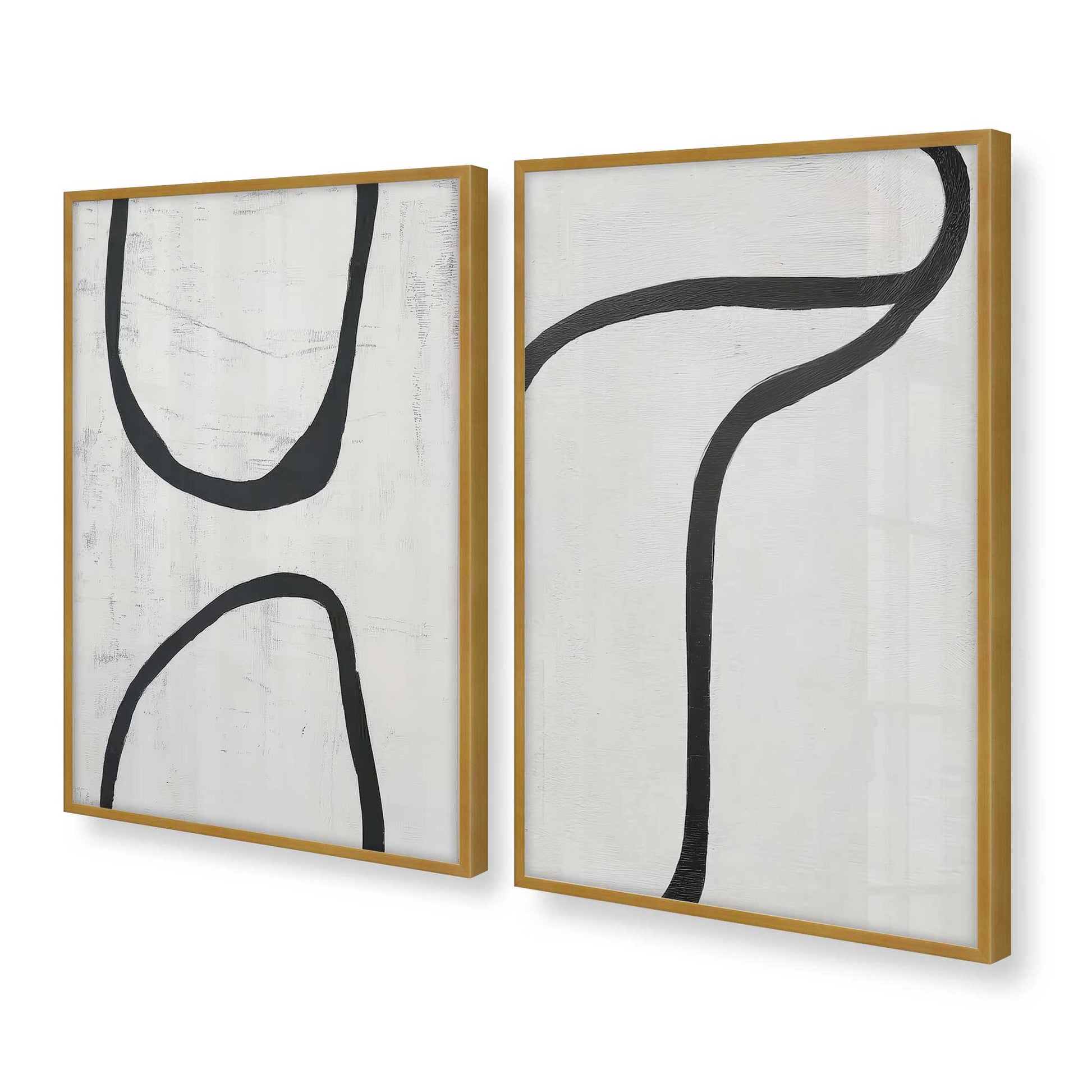 [Color:Polished Gold], Picture of art in a Polished Gold frame at an angle