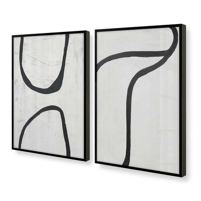 [Color:Satin Black], Picture of art in a Satin Black frame at an angle