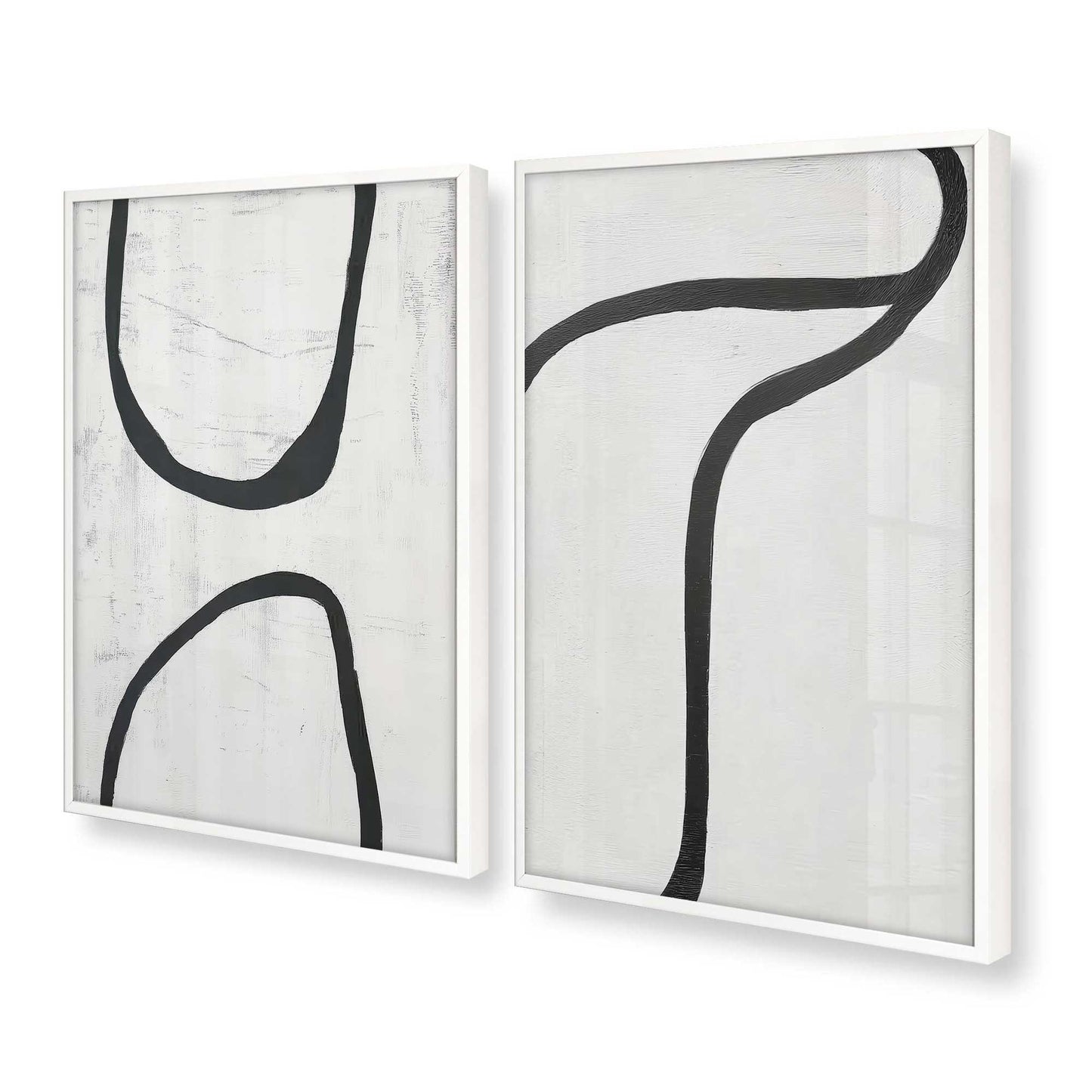 [Color:Opaque White], Picture of art in a Opaque White frame at an angle
