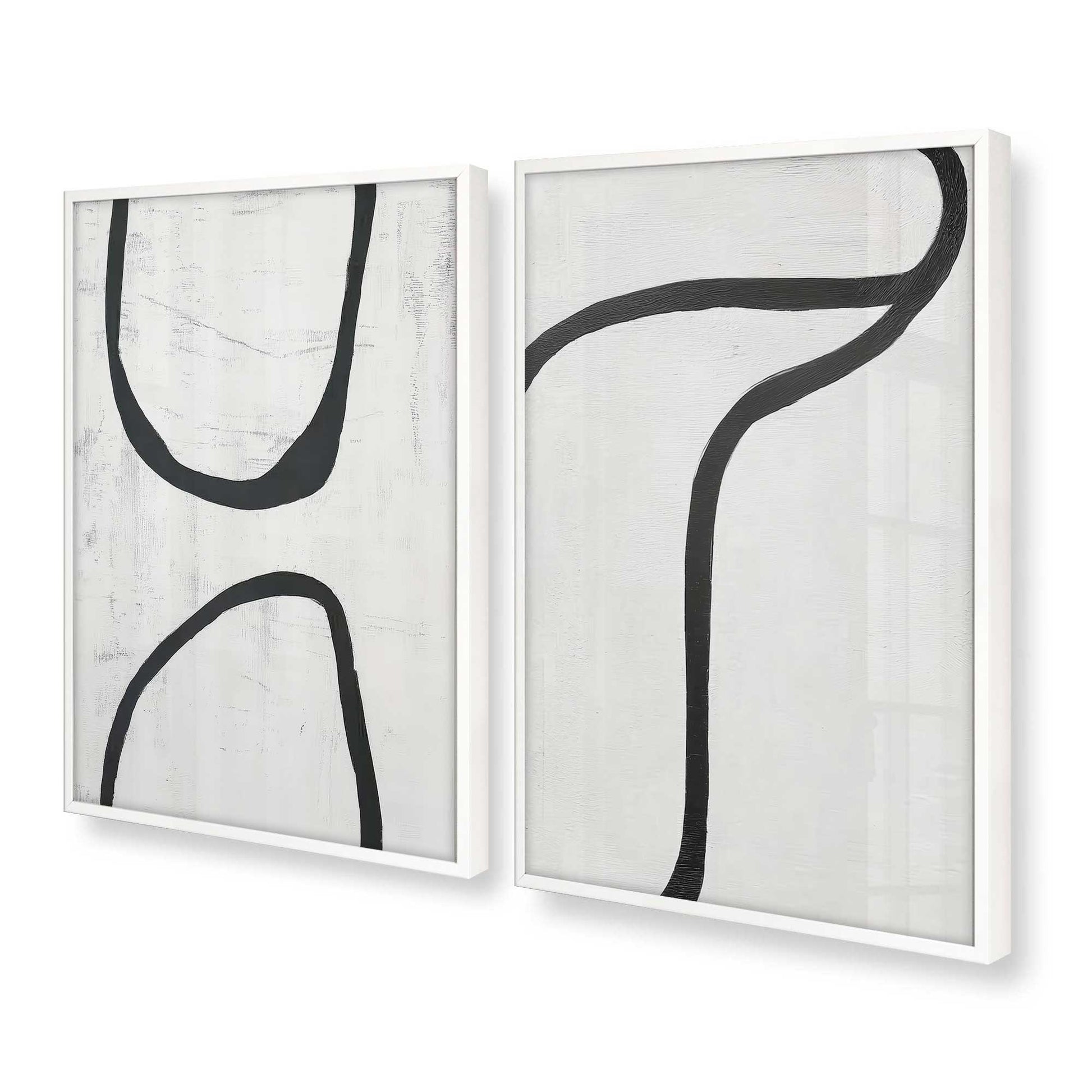 [Color:Opaque White], Picture of art in a Opaque White frame at an angle