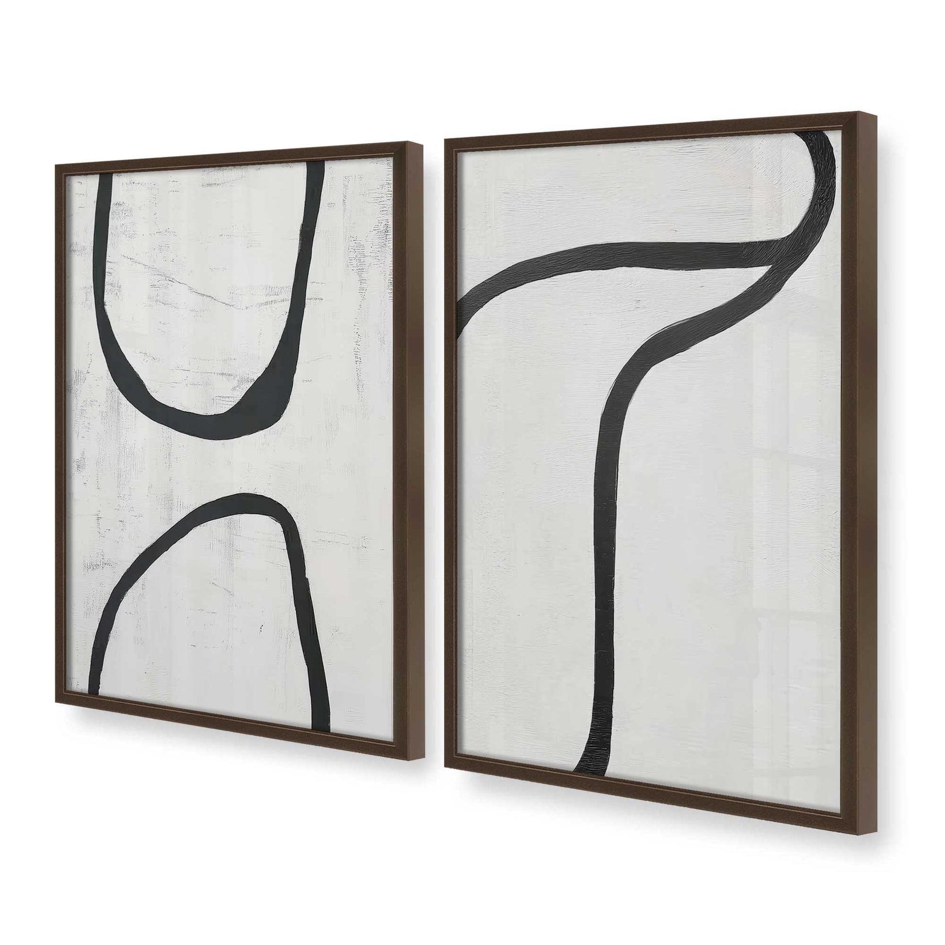 [Color:Belvinder Brown], Picture of art in a Belvinder Brown frame at an angle