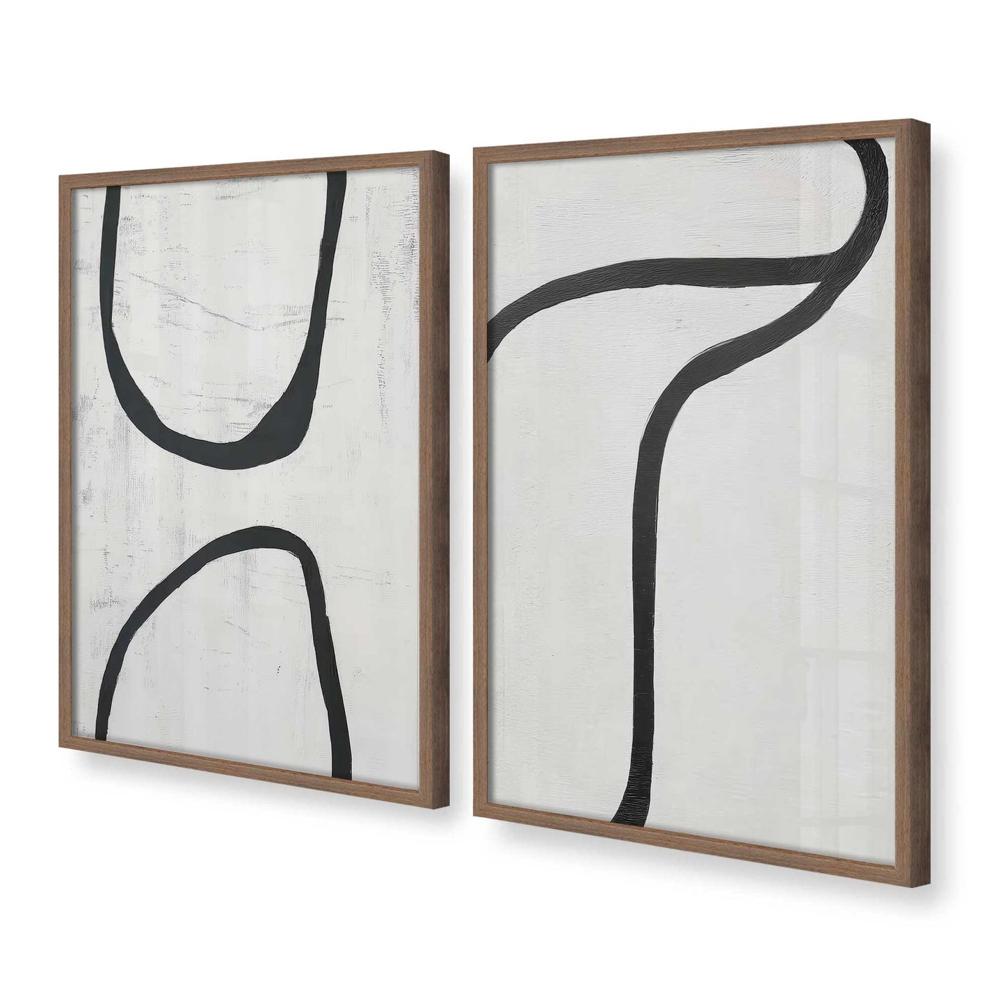 [Color:Walnut], Picture of art in a Walnut frame at an angle