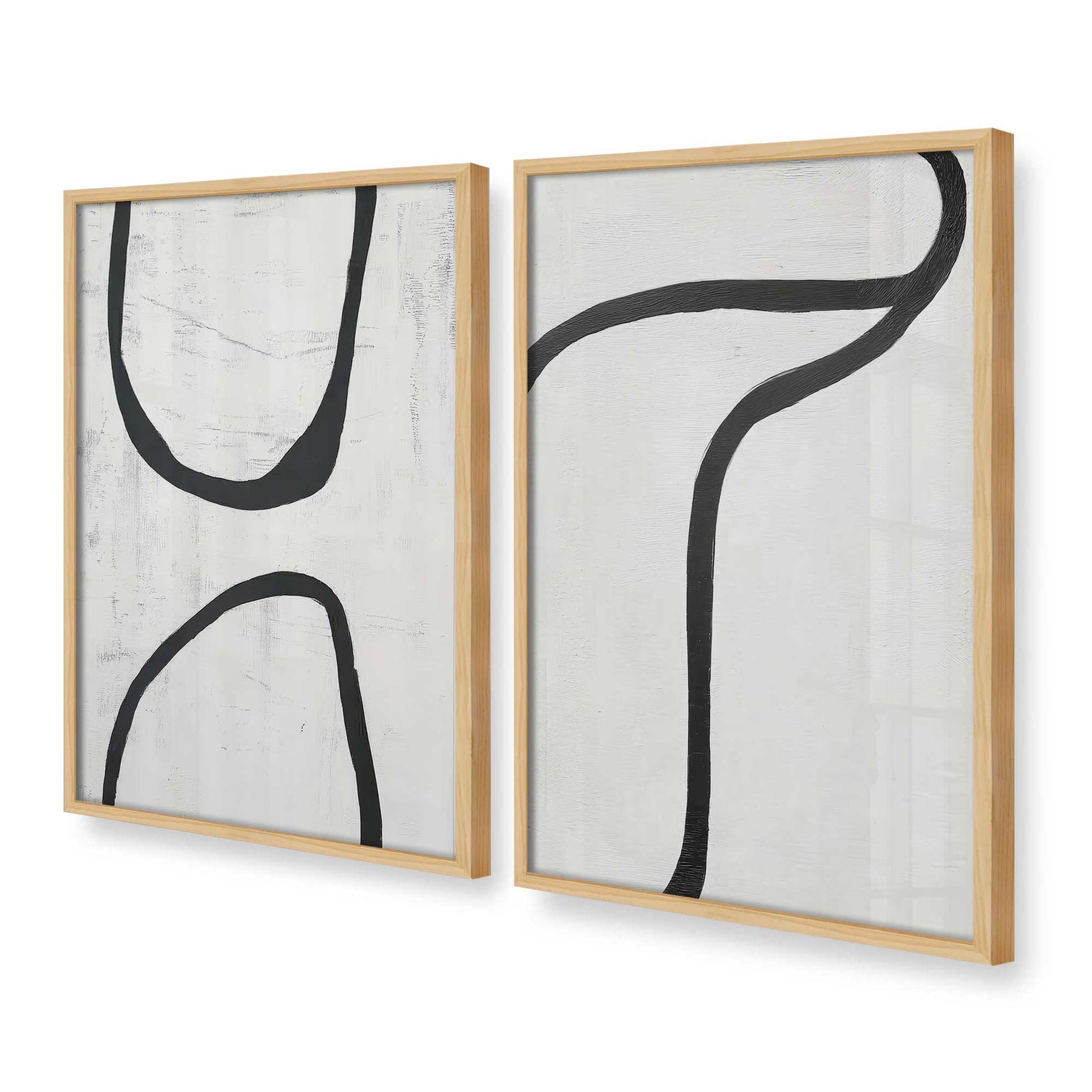 [Color:American Maple], Picture of art in a American Maple frame at an angle