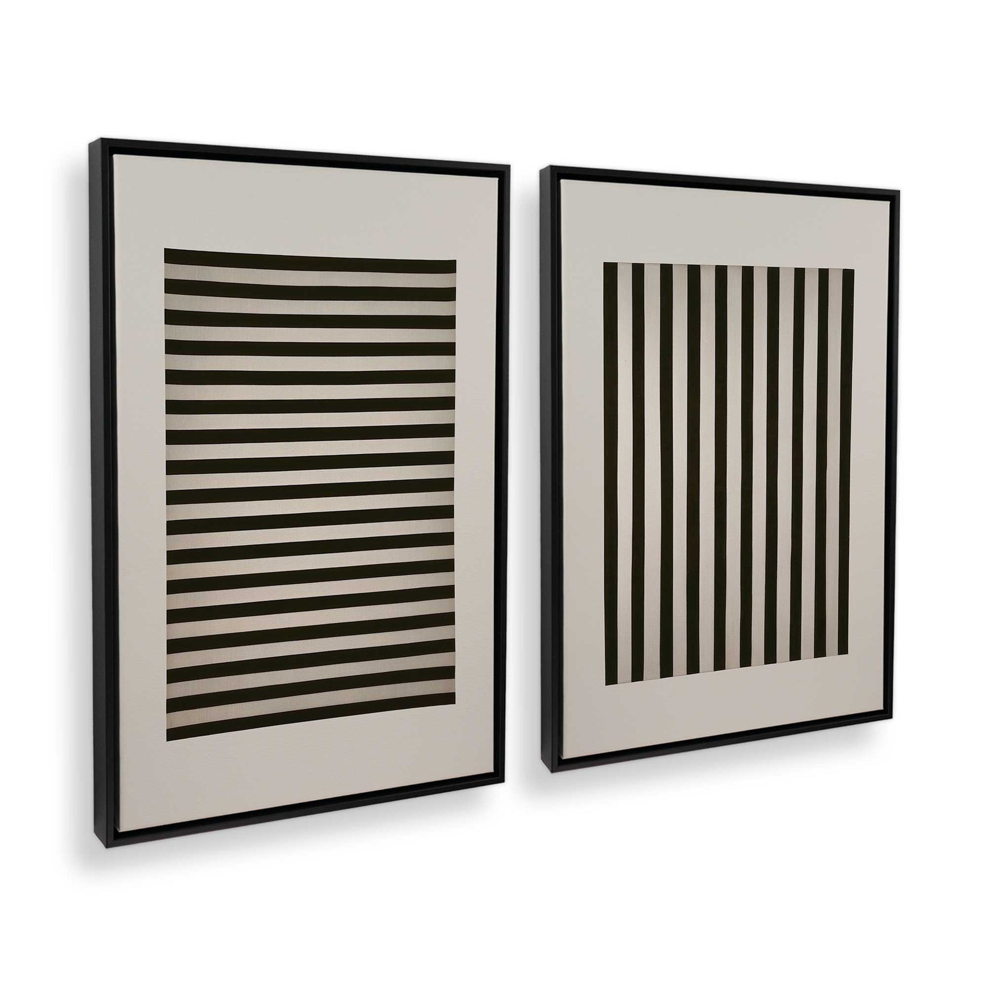 [Color:Satin Black], Picture of art in a Satin Black frame at an angle
