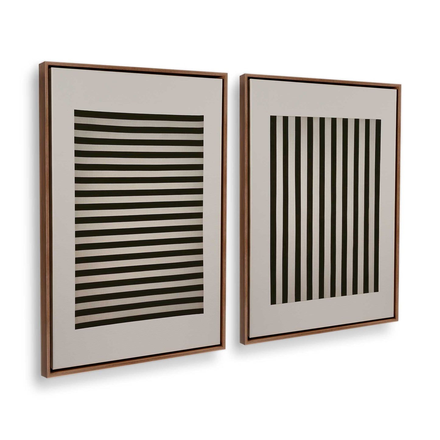 [Color:Walnut], Picture of art in a Walnut frame at an angle