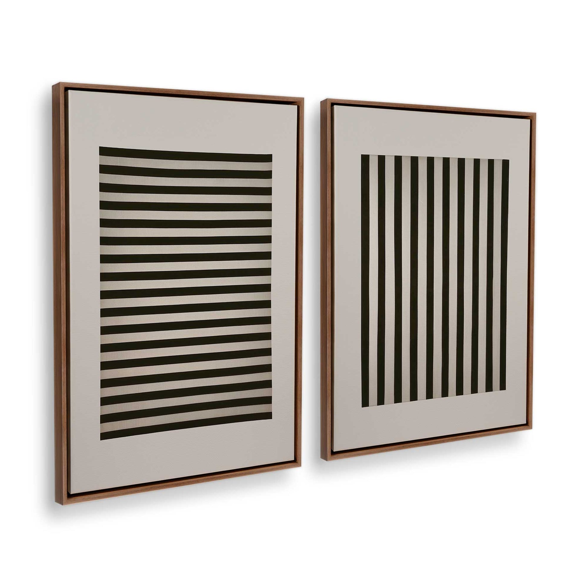 [Color:Walnut], Picture of art in a Walnut frame at an angle
