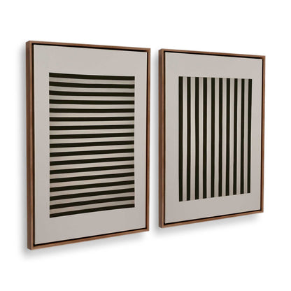 [Color:Walnut], Picture of art in a Walnut frame at an angle