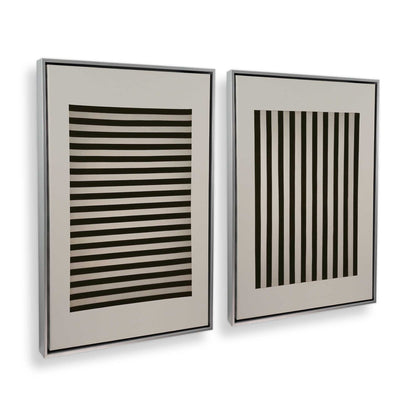 [Color:Polished Chrome], Picture of art in a Polished Chrome frame at an angle